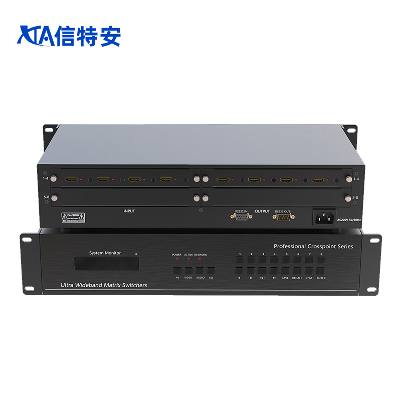 信特安4K多屏圖像畫面拼接處理器深度解析 4進(jìn)4出HDMI2.0無縫切換拼接矩陣